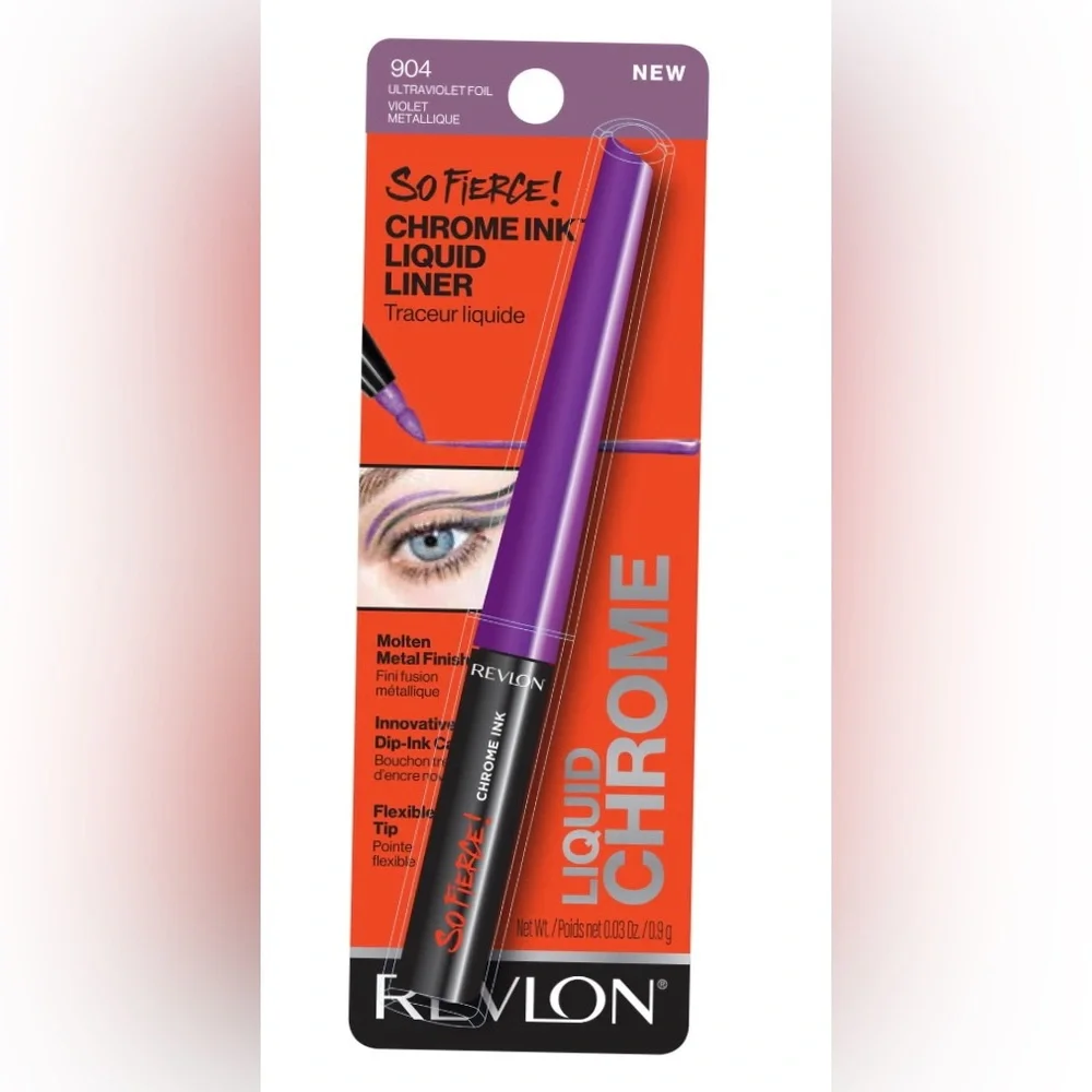 New Revlon Chrome Liquid Ink Pen Ultraviolet 904 made in USA